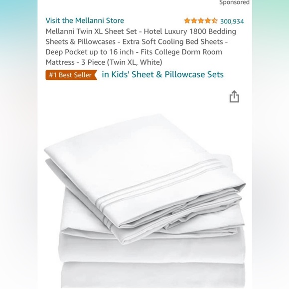 Twin xl sheet set - Picture 1 of 2